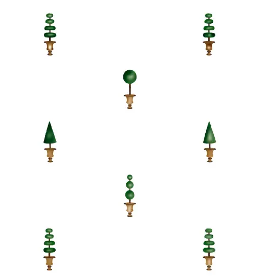 Topiary Wallpaper Wall Stencil | 2584 by Designer Stencils | Floral Stencils | Reusable Art Craft Stencils for Painting on Walls, Canvas, Wood | Reusable Plastic Paint Stencil for Home Makeover | Easy to Use & Clean Art Stencil {1}