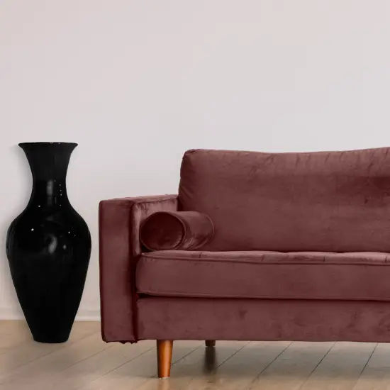 Uniquewise Tall Floor Vase, 37 Inch Bamboo Vase, Modern Vase for Dining, Living Room, Entryway, Large Flower Holder, Classic Floor Vase for Home Decor Black {6}