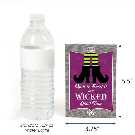 Big Dot of Happiness Happy Halloween - Fill-in Witch Party Invitations (8 Count) {4}