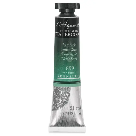 Sennelier French Artists' Watercolor - Forest Green, 21 ml, Tube {2}