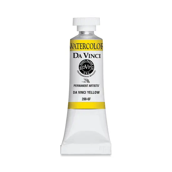 Da Vinci Artists' Permanent Watercolor - Da Vinci Yellow, 15 ml tube {1}