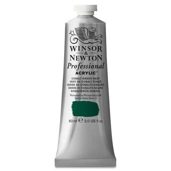 Winsor & Newton Professional Acrylics - Cobalt Green Deep, 60 ml tube {1}