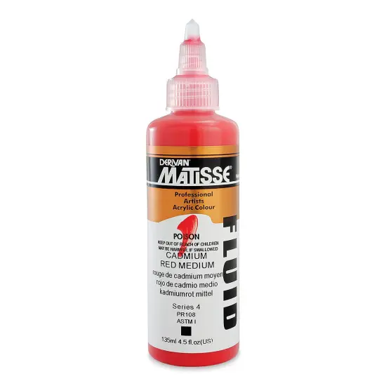 Matisse Fluid Acrylic - Cadmium Red Medium, 135 ml {1}