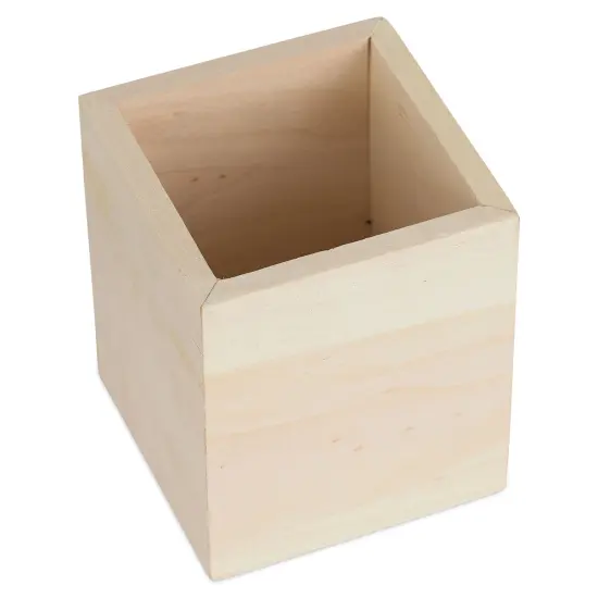 MultiCraft Wood Desk Organizer - Square {2}