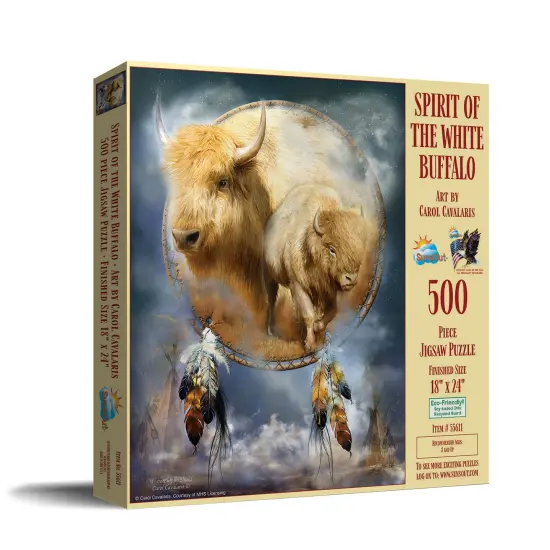 Sunsout Spirit of the White Buffalo 500 pc Jigsaw Puzzle 55611 {3}