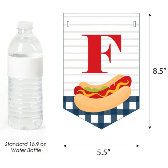 Big Dot of Happiness Fire Up the Grill - Summer BBQ Picnic Party Bunting Banner - Party Decorations - Fire Up the Grill {4}