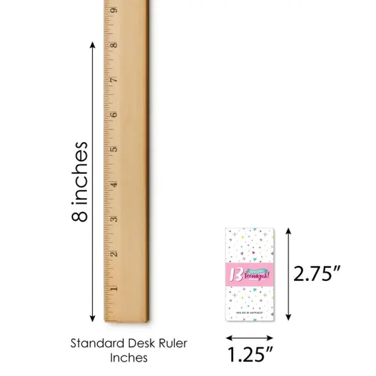 Big Dot of Happiness Girl 13th Birthday - Mini Candy Bar Wrapper Stickers - Official Teenager Birthday Party Small Favors - 40 Count {6}