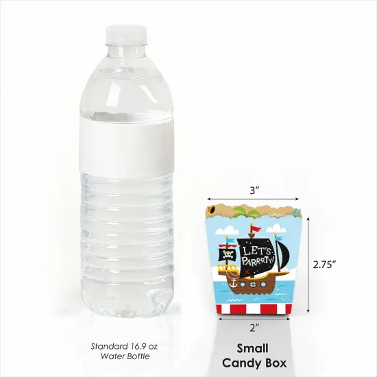 Big Dot of Happiness Pirate Ship Adventures - Party Mini Favor Boxes - Skull Birthday Party Treat Candy Boxes - Set of 12 {4}