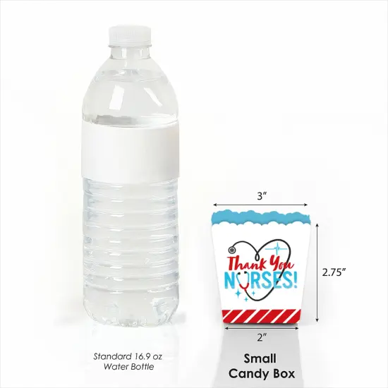 Big Dot of Happiness Thank You Nurses - Party Mini Favor Boxes - Nurse Appreciation Week Treat Candy Boxes - Set of 12 {4}