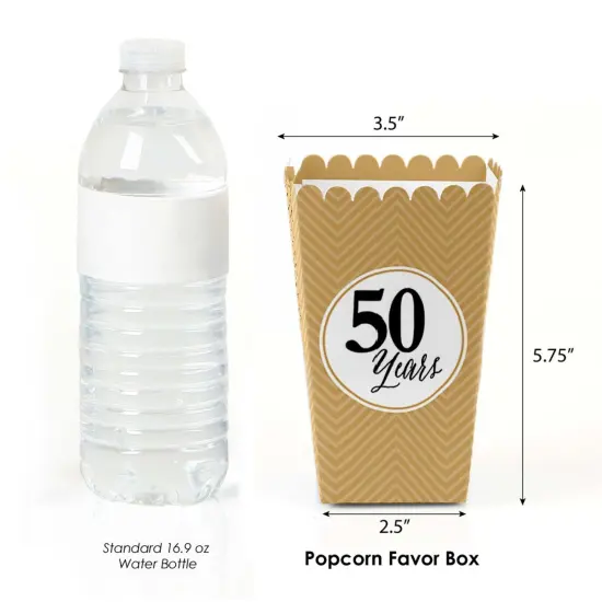 Big Dot of Happiness We Still Do - 50th Wedding Anniversary Party Favor Popcorn Treat Boxes - Set of 12 {3}