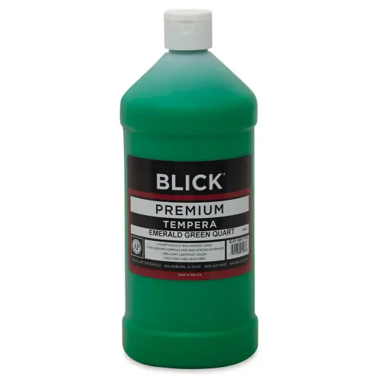 Blick Premium Grade Tempera - Emerald Green, Quart {1}