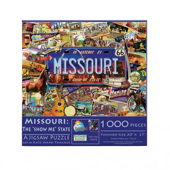 Sunsout Missouri: The "Show Me" State 1000 pc Jigsaw Puzzle 70038 {4}