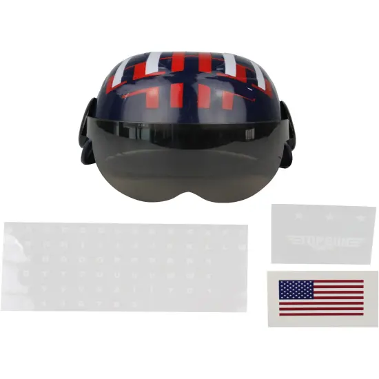 Child's Air Force Jet Fighter Pilot Dark Blue Helmet Costume Accessory {1}