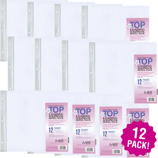Multipack of 12 - MBI Page Protectors 12"X12" 6/Pkg {1}