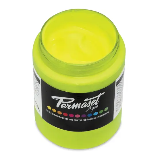 Permaset Aqua Fabric Ink - Glow Yellow, 300 ml {1}