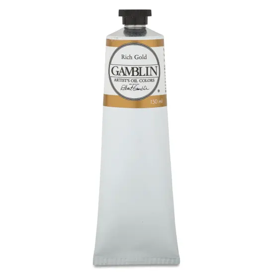 Gamblin Artist's Oil Color - Rich Gold, 150 ml tube {1}
