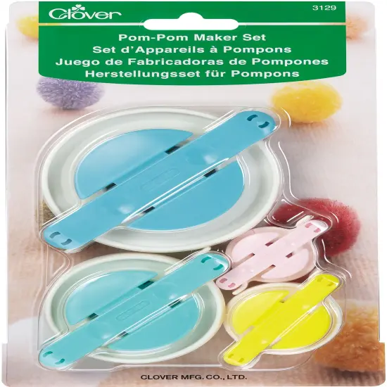 Clover Pom-Pom Maker Set-4/Pkg {1}