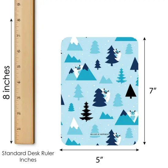 Big Dot of Happiness Yeti to Party - Bingo Cards and Markers - Abominable Snowman Party or Birthday Party Bingo Game - Set of 18 {6}