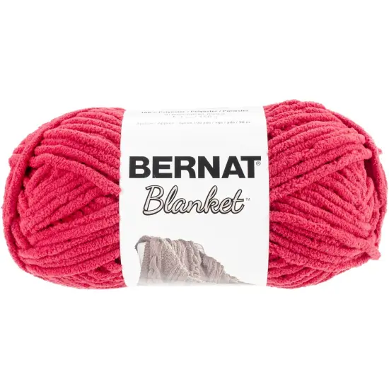 Bernat Blanket Cranberry Yarn - 3 Pack of 150g/5.3oz - Polyester - 6 Super Bulky - 108 Yards - Knitting/Crochet {2}