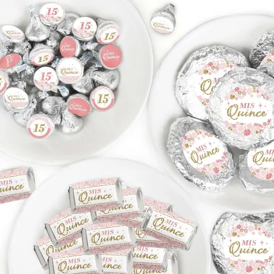 Big Dot of Happiness Mis Quince Anos - Quinceanera Sweet 15 Birthday Party Candy Favor Sticker Kit - 304 Pieces {1}