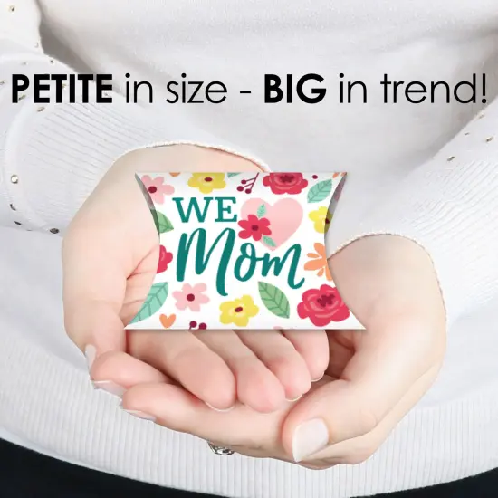 Big Dot of Happiness Colorful Floral Happy Mother's Day - Favor Gift Boxes - We Love Mom Party Petite Pillow Boxes - Set of 20 {4}
