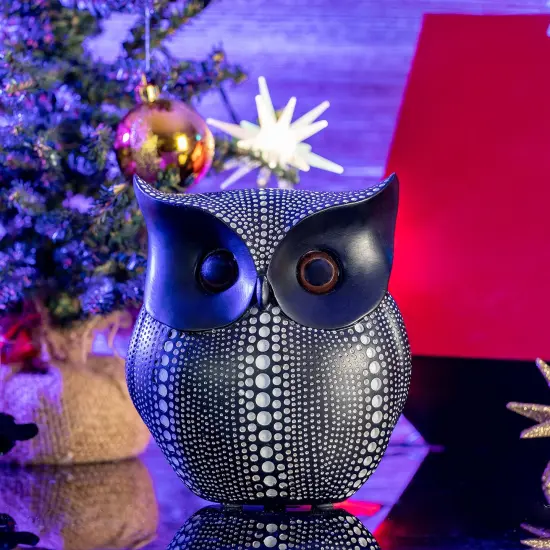 Ornativity Black Owl Statue Figurine - Animal Sculpture Home Decoration for Bedroom Living Room Kitchen Office Bathroom House Decor Figurines {4}