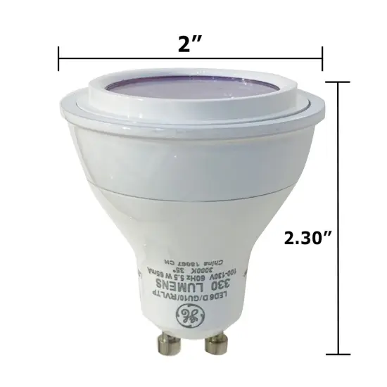 GE 5.5w MR16 LED GU10 Base 3000K Dimmable Bulb - 50w equiv. {5}