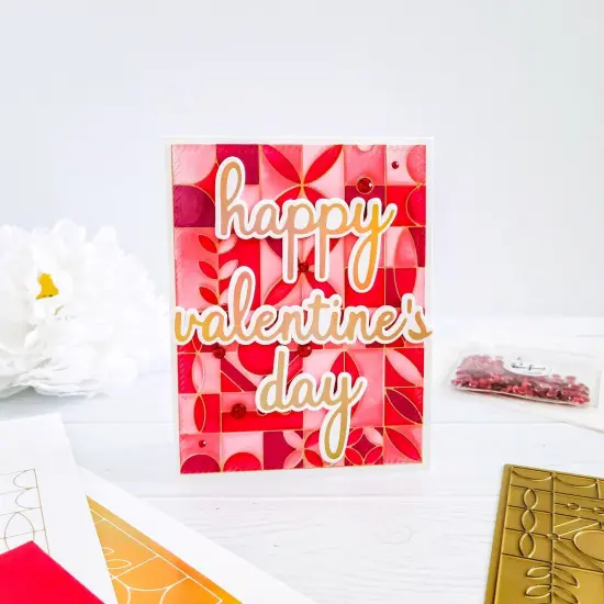 Pinkfresh Studio Stencils 4.25"X5.25" 5/Pkg-Modern Design Blocks Layering {4}