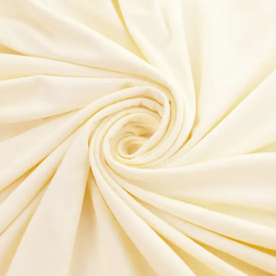 Solid DBP Fabric - Brushed Jersey Knit Ivory {1}