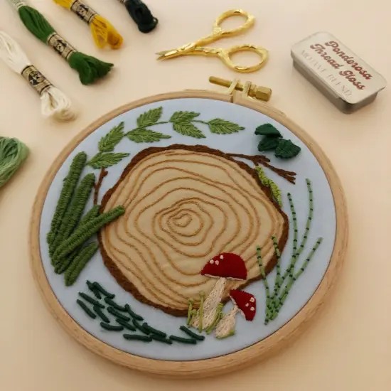 MCreativeJ 3D Woodland - Advanced Hand Embroidery DIY Craft Kit {4}