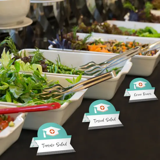 Big Dot of Happiness Medical School Grad - Doctor Graduation Party Tent Buffet Card - Table Setting Name Place Cards - Set of 24 {4}