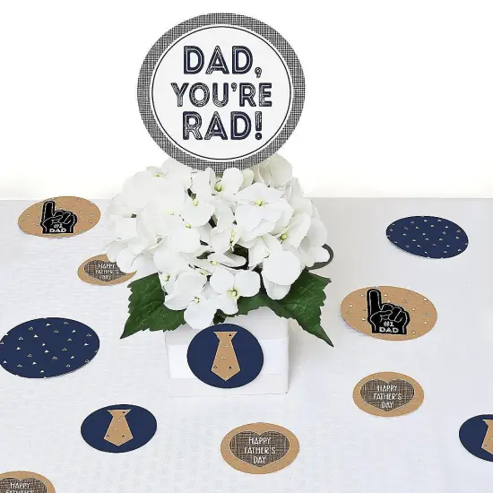 Big Dot of Happiness My Dad is Rad - Father's Day Party Giant Circle Confetti - Party Decorations - Large Confetti 27 Count {7}