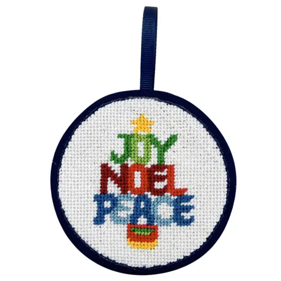 Christmas Word Tree Christmas Ornament - Needlepoint Kit Multicolor {1}