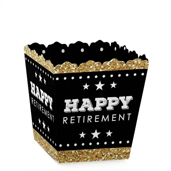 Big Dot of Happiness Happy Retirement - Party Mini Favor Boxes - Retirement Party Treat Candy Boxes - Set of 12 {1}