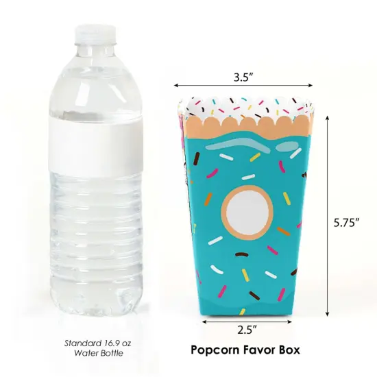 Big Dot of Happiness Donut Worry, Let's Party - Doughnut Party Favor Popcorn Treat Boxes - Set of 12 {3}