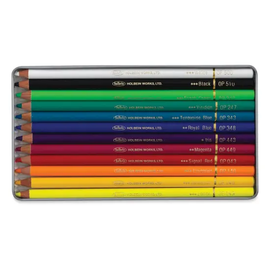 Holbein Artists' Colored Pencils - Design Tones, Set of 12, Tin Box {1}