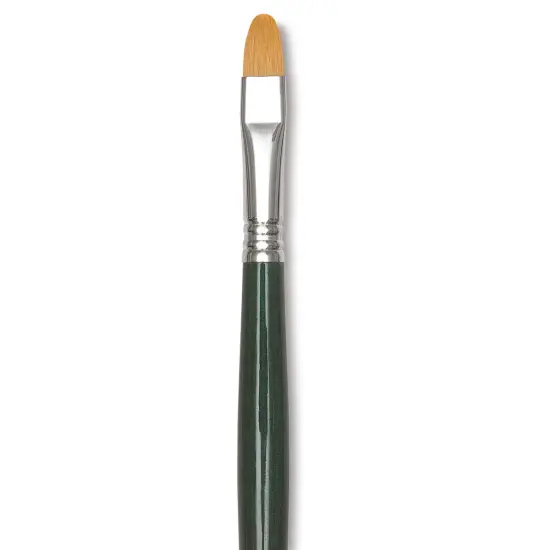 Escoda Barroco Toray Gold Synthetic Brush - Bright, Long Handle, Size 12 {1}