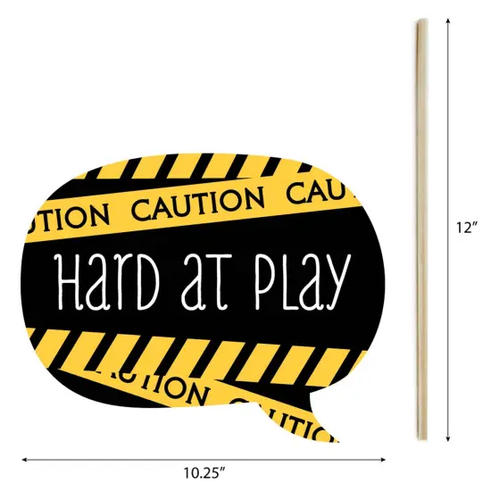 Big Dot of Happiness Construction Truck - Photo Booth Props Kit - 20 Count {7}