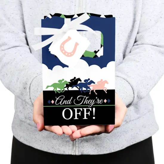 Big Dot of Happiness Kentucky Horse Derby - Horse Race Party Favor Boxes - Set of 12 {6}