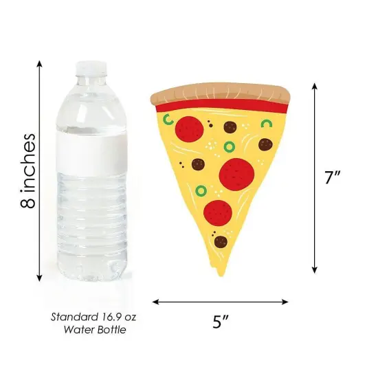 Big Dot of Happiness Pizza Party Time - Decorations DIY Baby Shower or Birthday Party Essentials - Set of 20 {6}