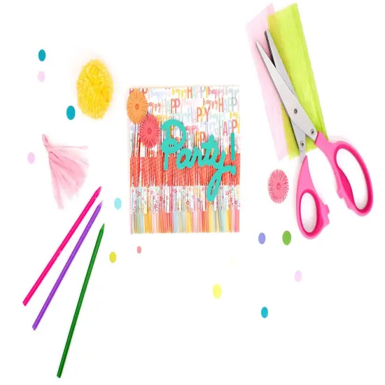 American Crafts Fringe Scissors 8"-Pink {4}