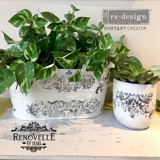 Redesign Decor Clear-Cling Stamps-Chateau De Maisons 12"x12" {4}