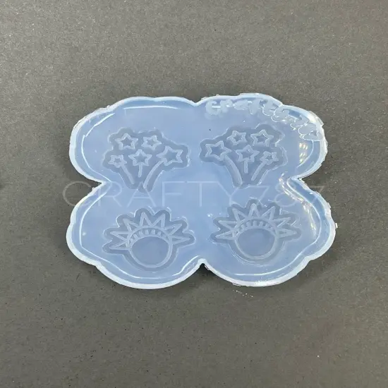 Independence Day Studs Earring Silicone Mold, USA Mold (A13) {4}