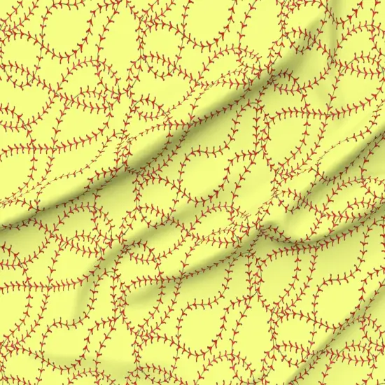 Various Fabrics by the Yard or Fat Quarter Softball Girls Sports Abstract Custom Printed Fabric by Spoonflower {6}