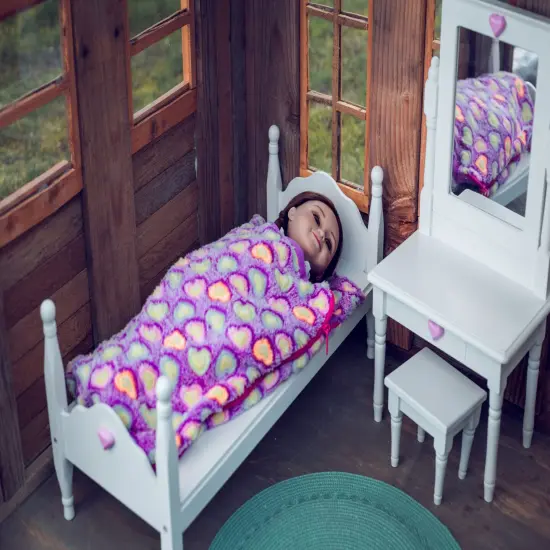 The Queen's Treasures 18 Inch Doll Soft Purple Sleeping Bag Accessory {7}