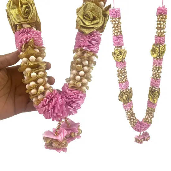 2ct Wedding Garland, Varmala Rose Garland, Artificial, Shadi, Indian Milni Mala, Statue Idol Haar , Muslim Punjabi, Nikah Jaimala, Floral Lei, Bridal Necklace {4}