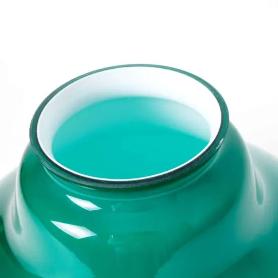 Aladdin Oil Lamp Glass Shade for Hanging Lamps, Green, 12 inch Base Fitter, N21010 {5}