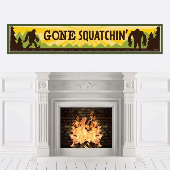 Big Dot of Happiness Sasquatch Crossing - Bigfoot Party or Birthday Party Decorations Party Banner {1}