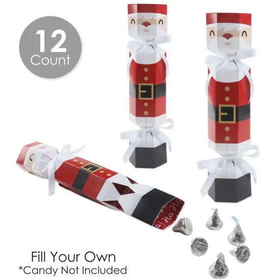 Big Dot of Happiness Jolly Santa Claus - No Snap Christmas Party Table Favors - DIY Cracker Boxes - Set of 12 {4}