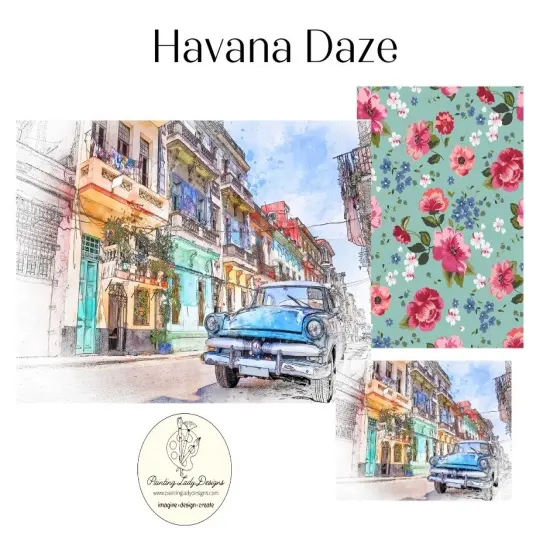 Havana DazeDecoupage and Mixed Media Papers (large) {2}